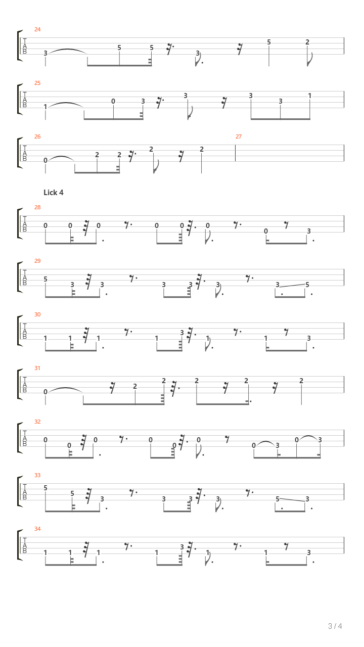 5 Jazz Licks For Bass吉他谱