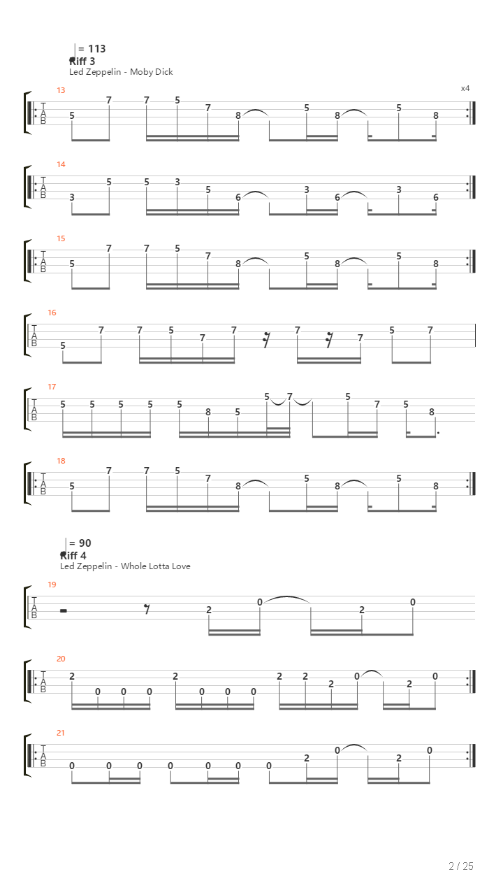 70S Bass Riffs吉他谱