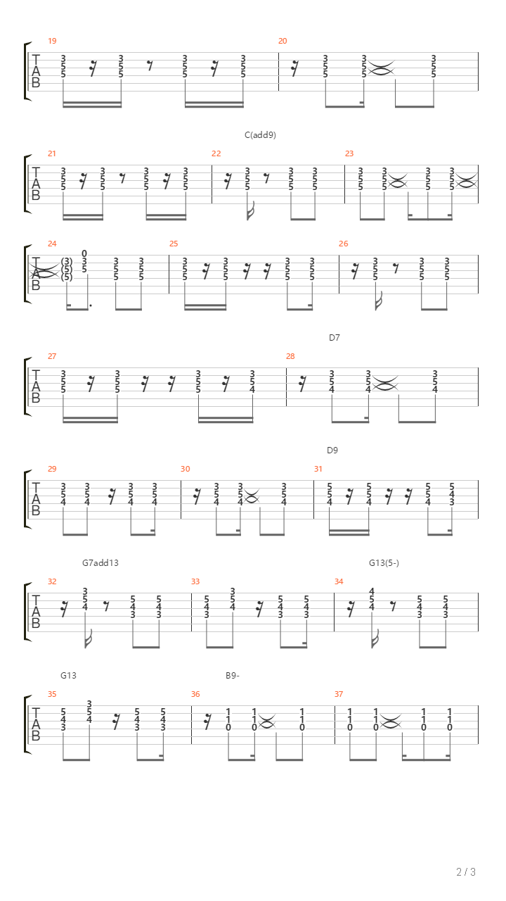 8 Samba Variation 7吉他谱