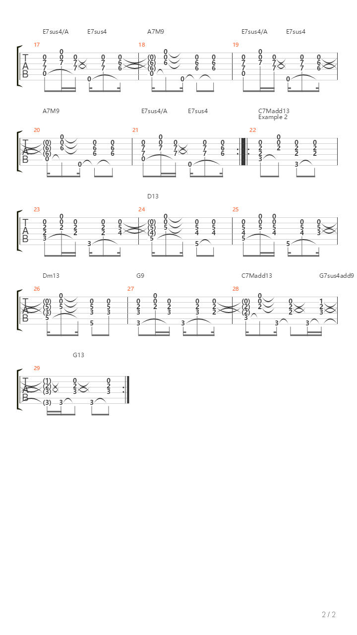 9 Samba Variation 8吉他谱