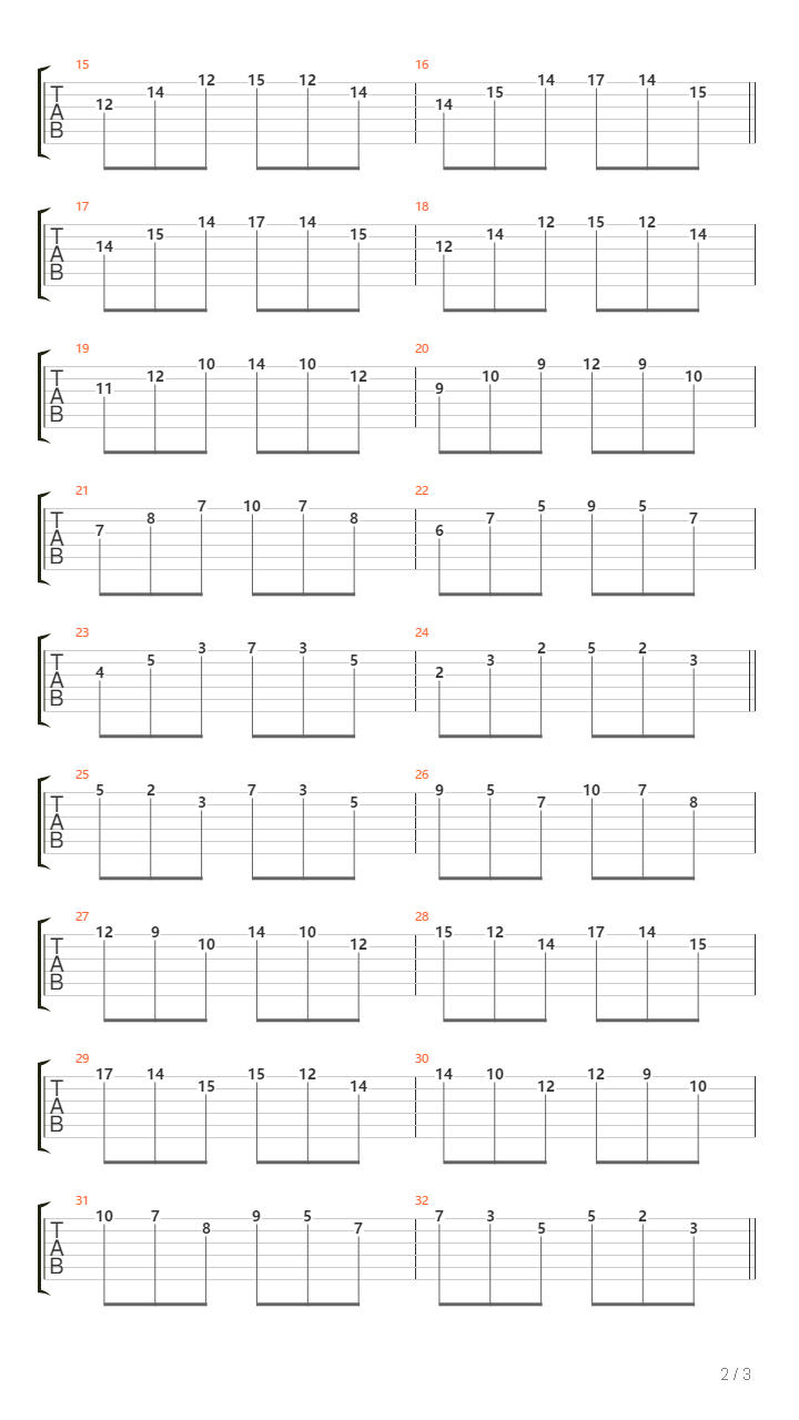 Aaron Tyler Grant - Arpeggios In The Key Of D Major吉他谱