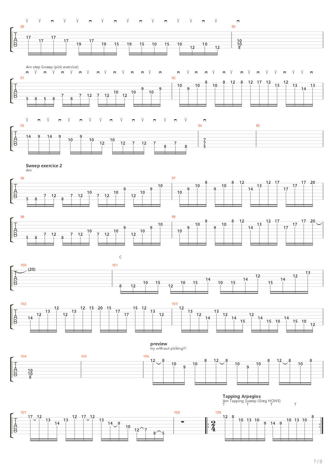 All About Sweep Picking Part 1吉他谱