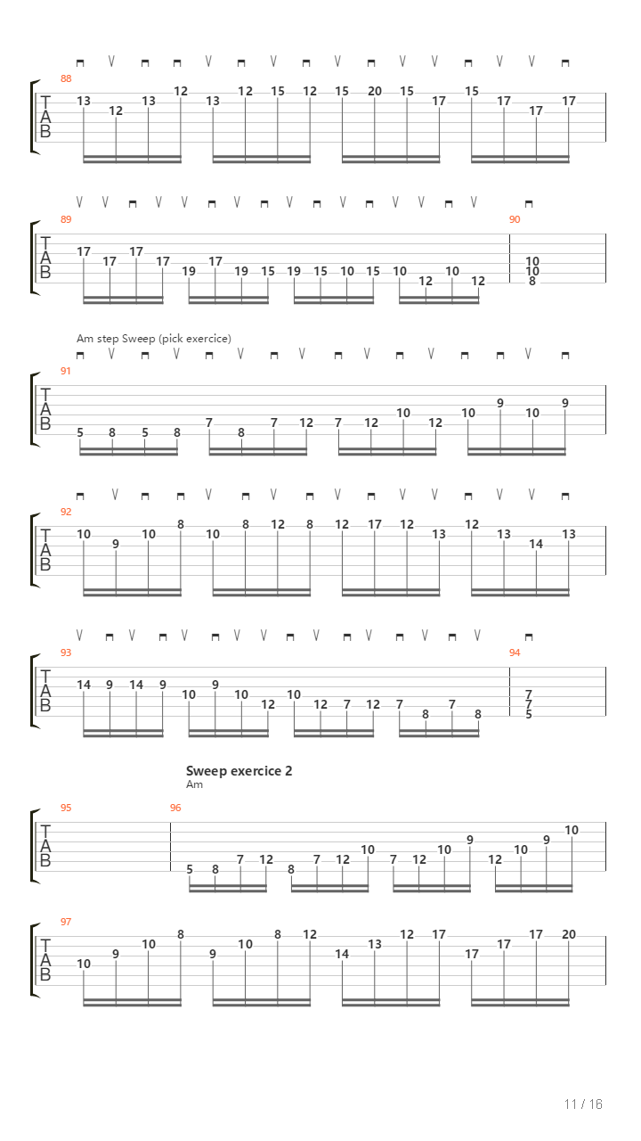 All About Sweep Picking Part 1吉他谱