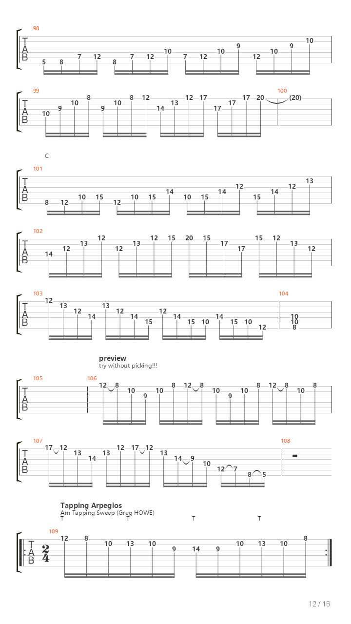 All About Sweep Picking Part 1吉他谱