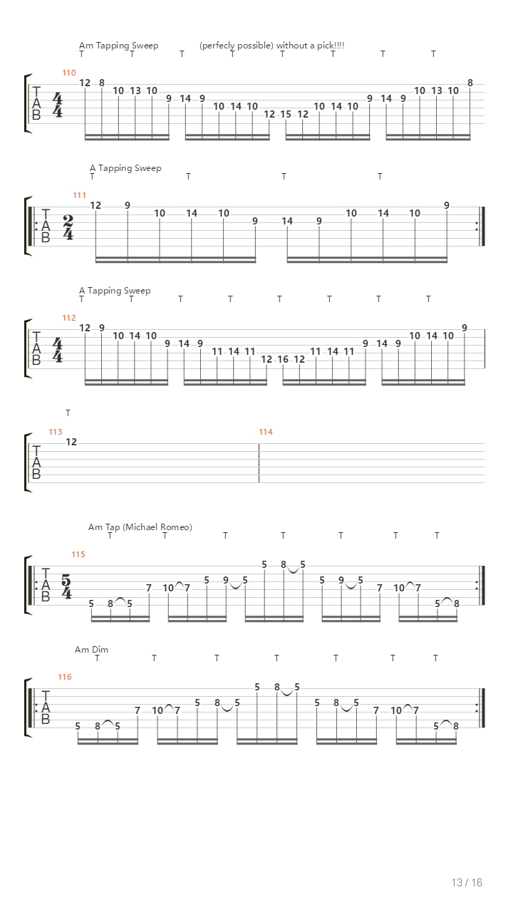 All About Sweep Picking Part 1吉他谱