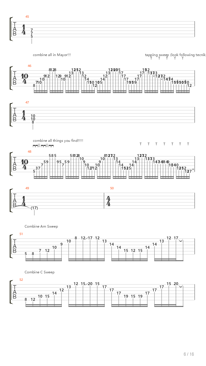 All About Sweep Picking Part 1吉他谱