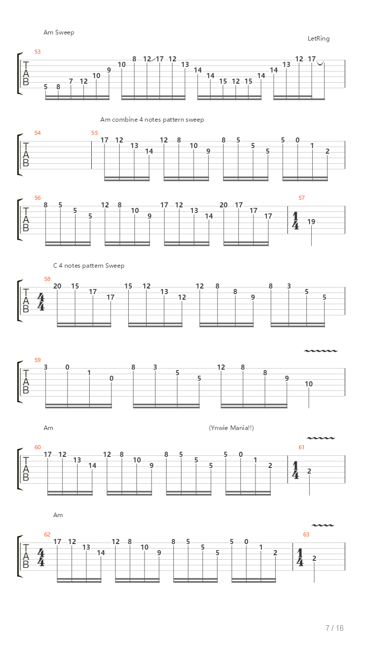 All About Sweep Picking Part 1吉他谱