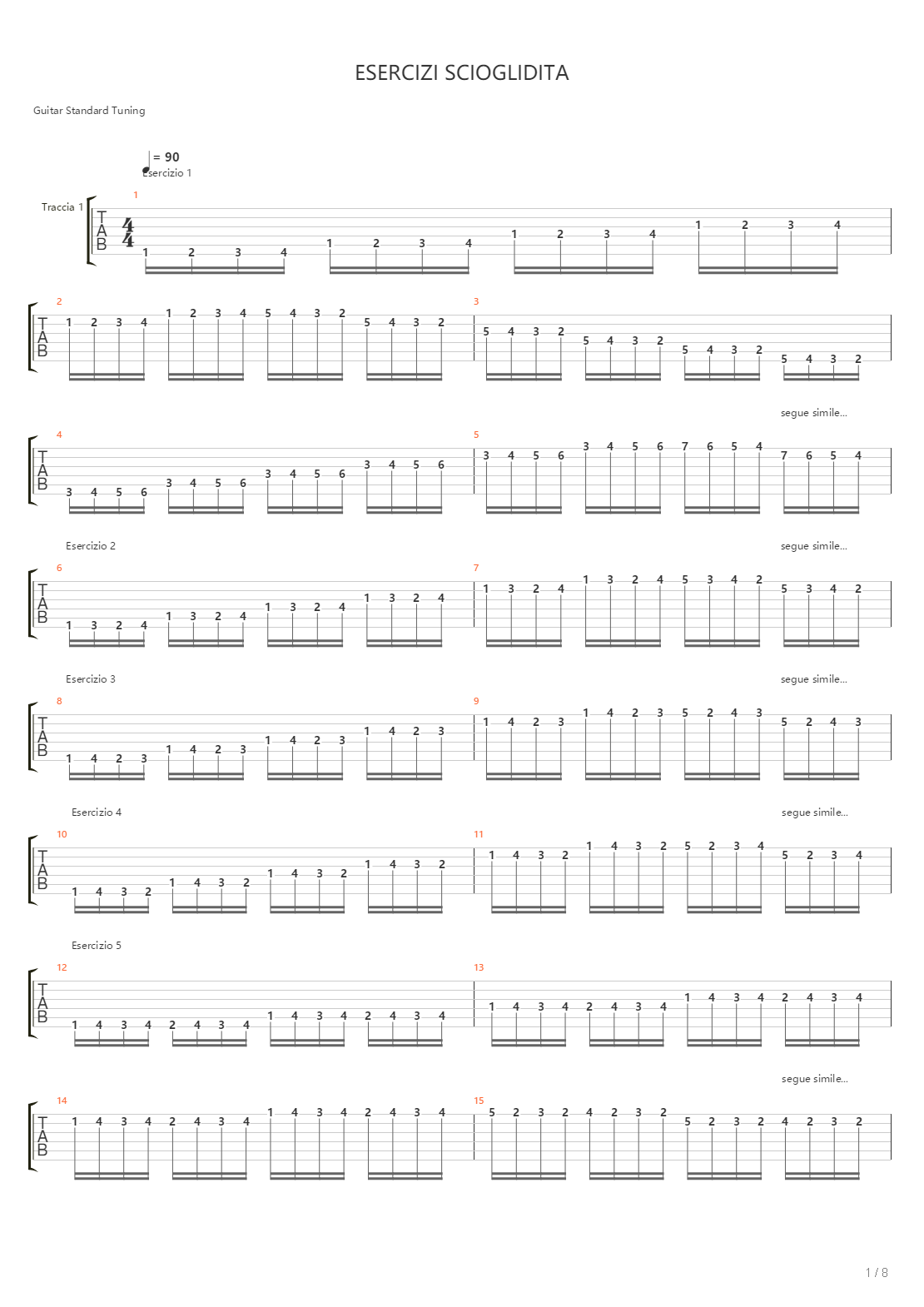 Alternate Picking Exercises吉他谱