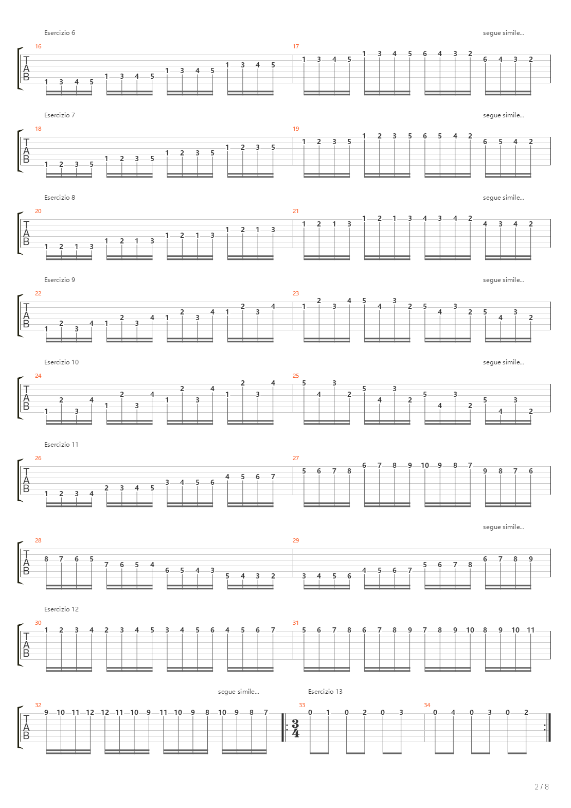 Alternate Picking Exercises吉他谱