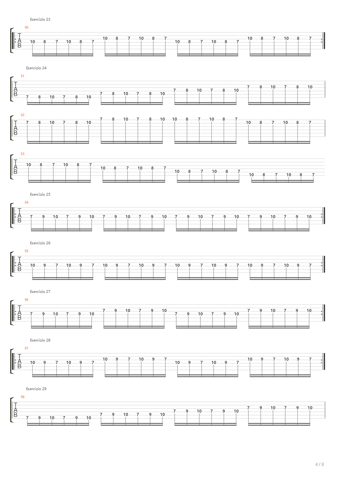 Alternate Picking Exercises吉他谱