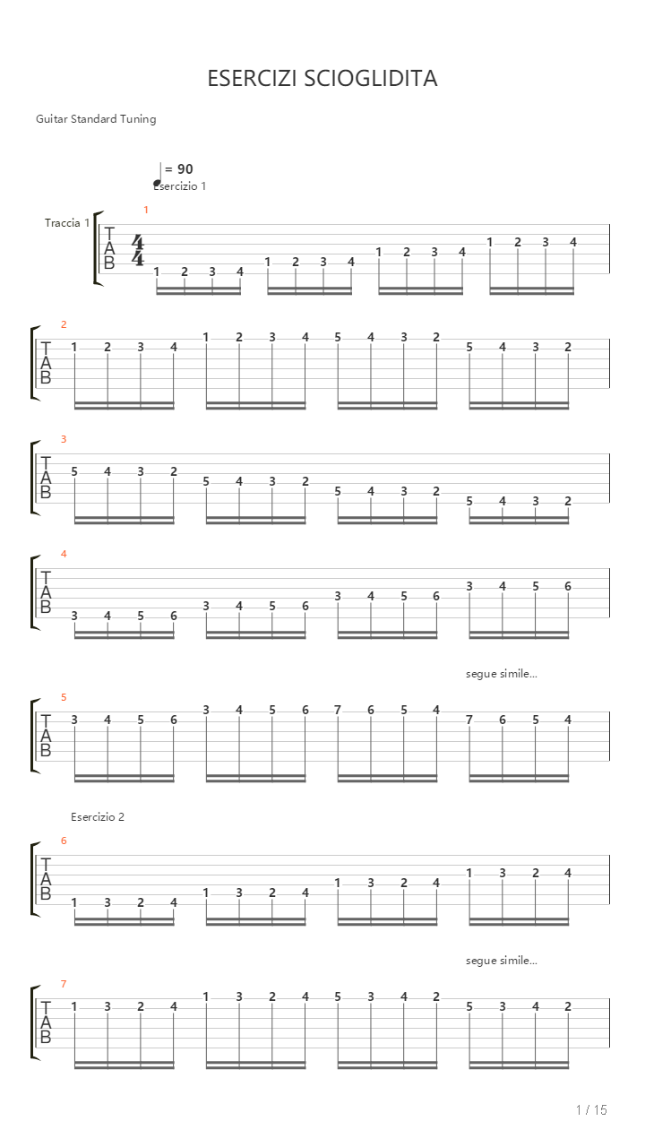 Alternate Picking Exercises吉他谱