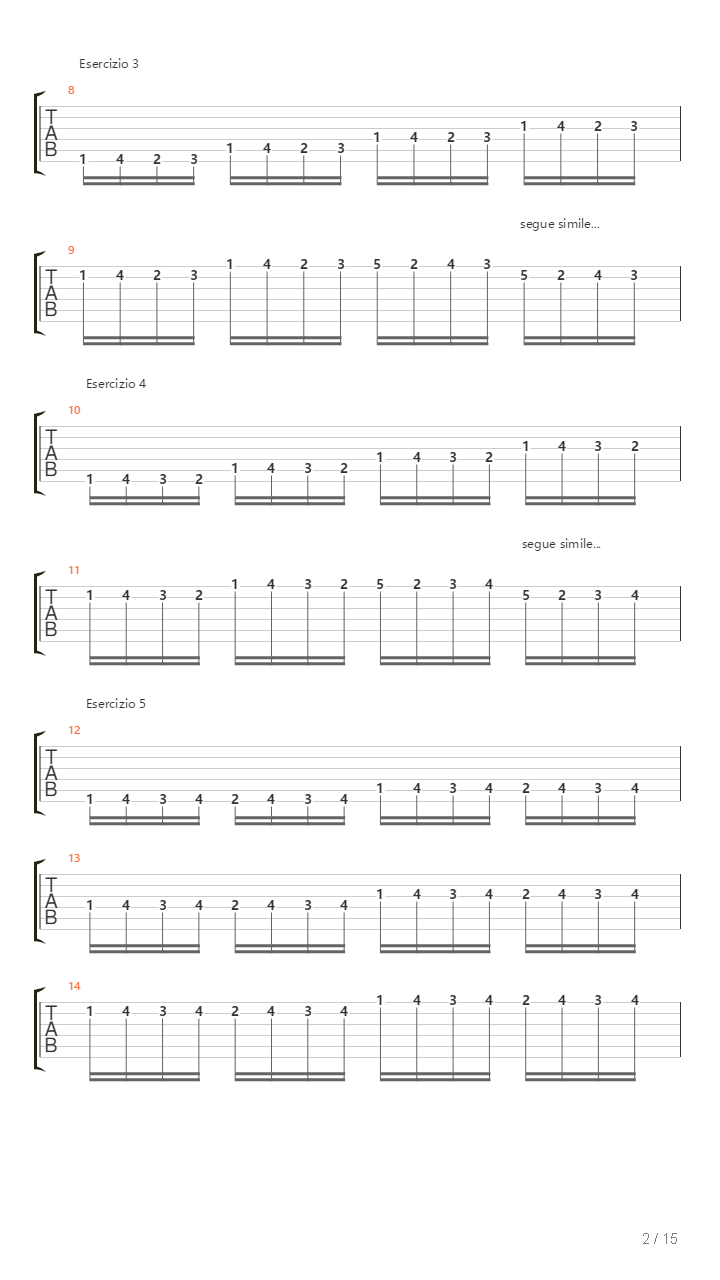 Alternate Picking Exercises吉他谱