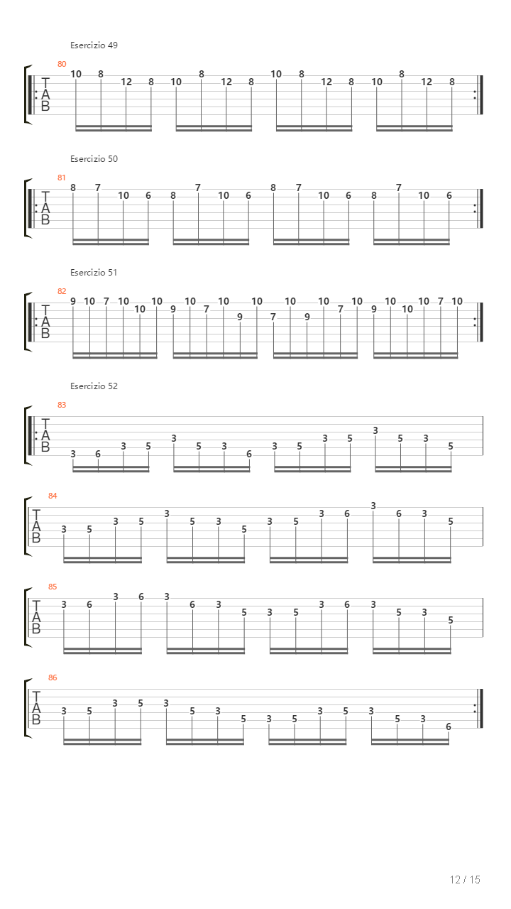 Alternate Picking Exercises吉他谱