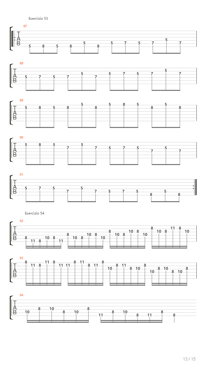 Alternate Picking Exercises吉他谱