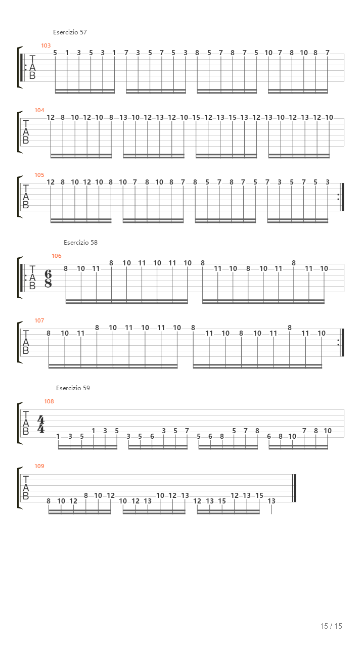 Alternate Picking Exercises吉他谱