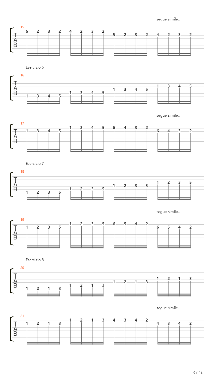 Alternate Picking Exercises吉他谱