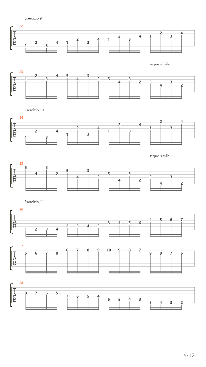 Alternate Picking Exercises吉他谱