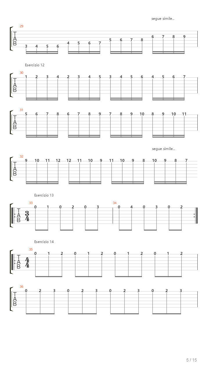 Alternate Picking Exercises吉他谱