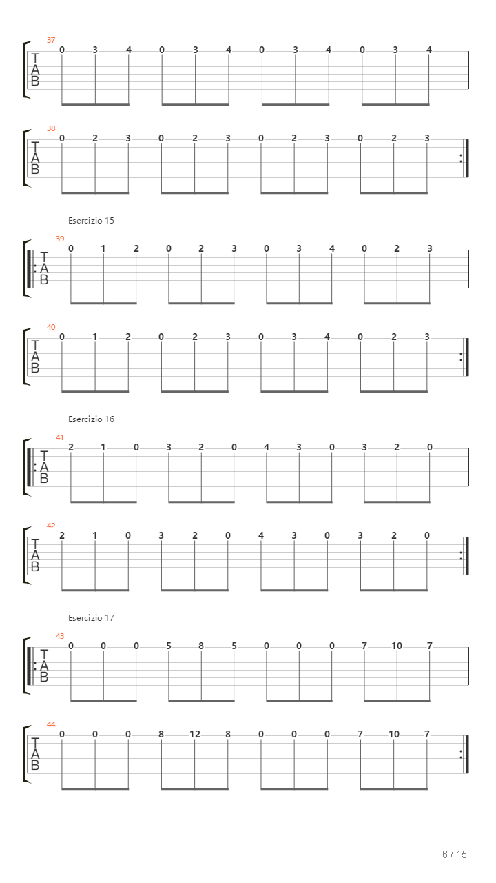 Alternate Picking Exercises吉他谱