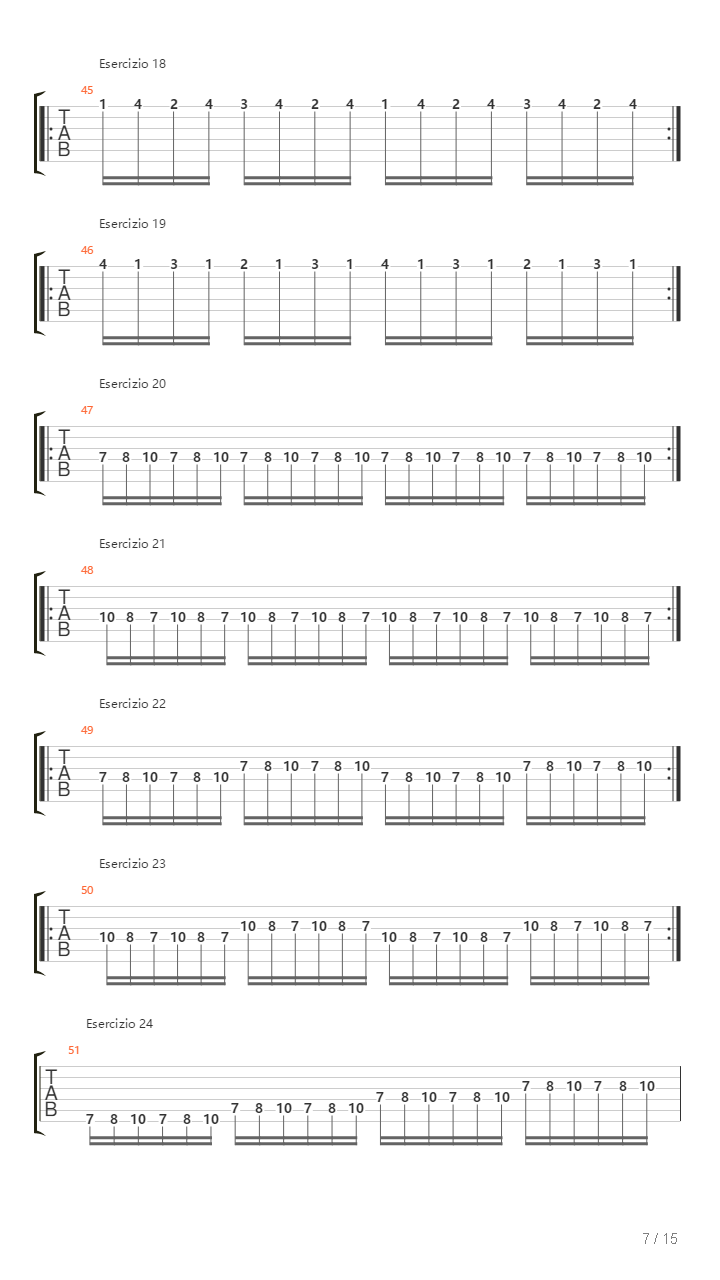 Alternate Picking Exercises吉他谱