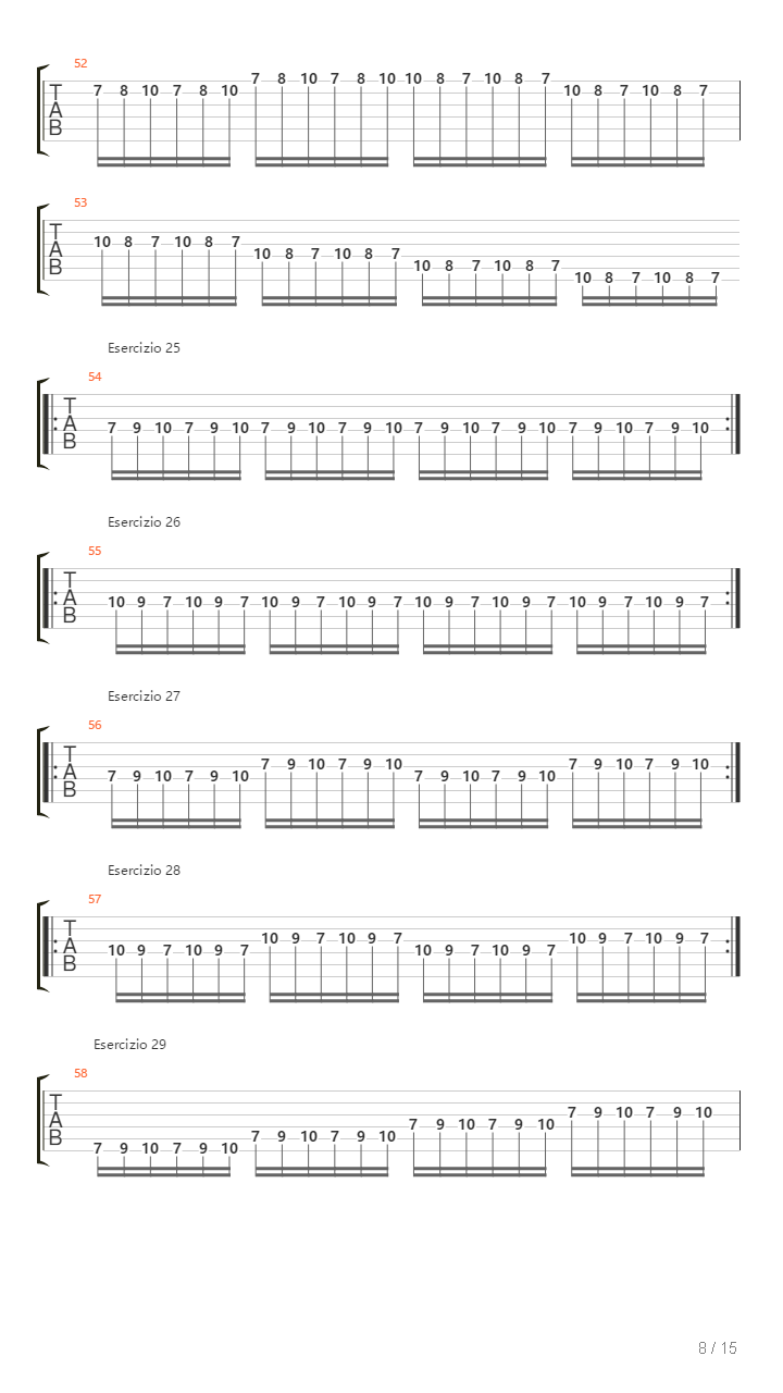 Alternate Picking Exercises吉他谱