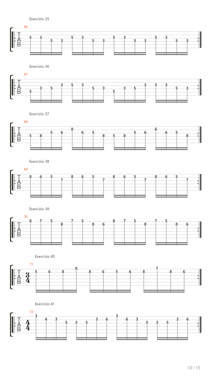 Alternate Picking Exercises吉他谱