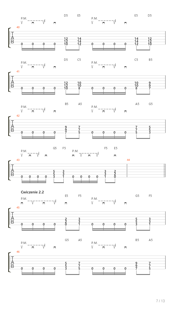 Alternative Picking Palm Muting Powerchords - Thrash Metal In Phrygian Mode吉他谱