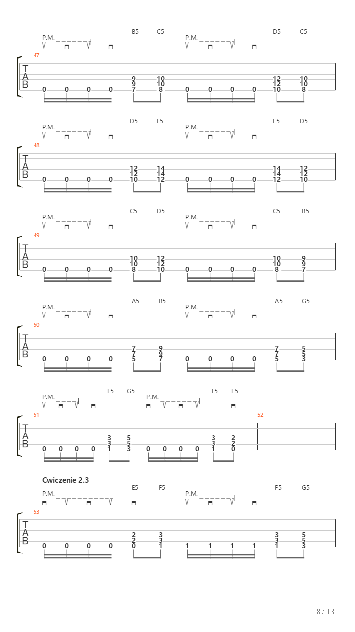 Alternative Picking Palm Muting Powerchords - Thrash Metal In Phrygian Mode吉他谱