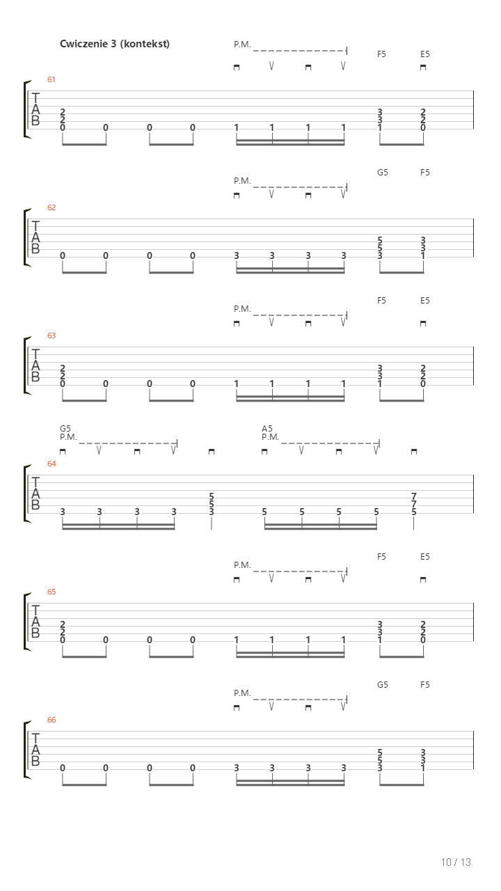 Alternative Picking Palm Muting Powerchords - Thrash Metal In Phrygian Mode吉他谱