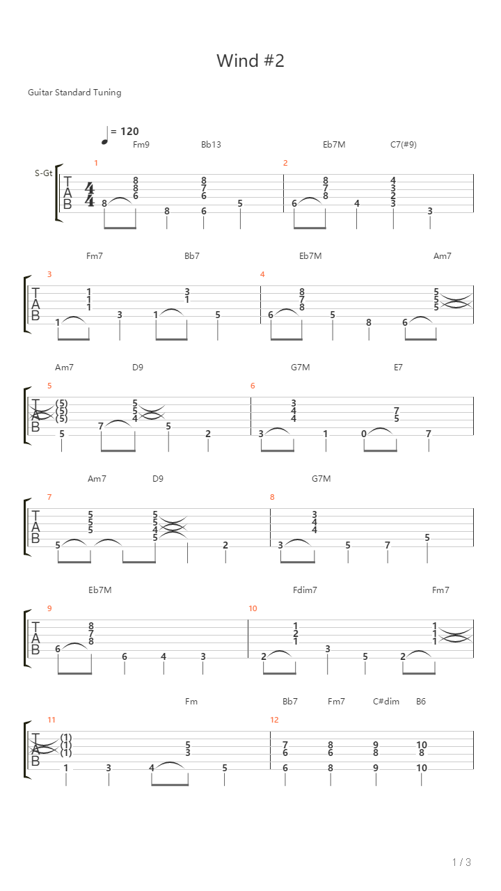 Barry Galbraith - Wind 2吉他谱