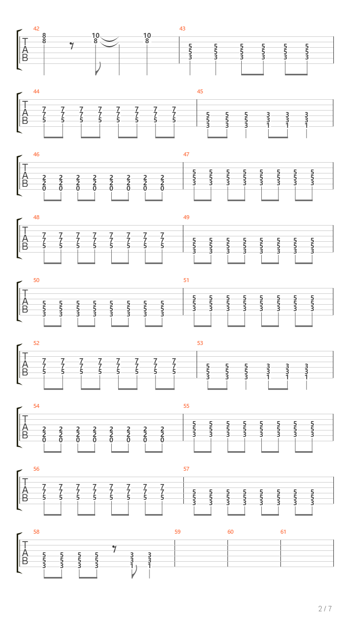 Bass吉他谱