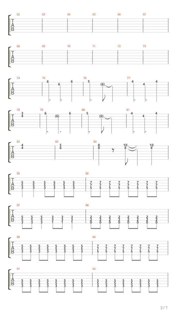 Bass吉他谱