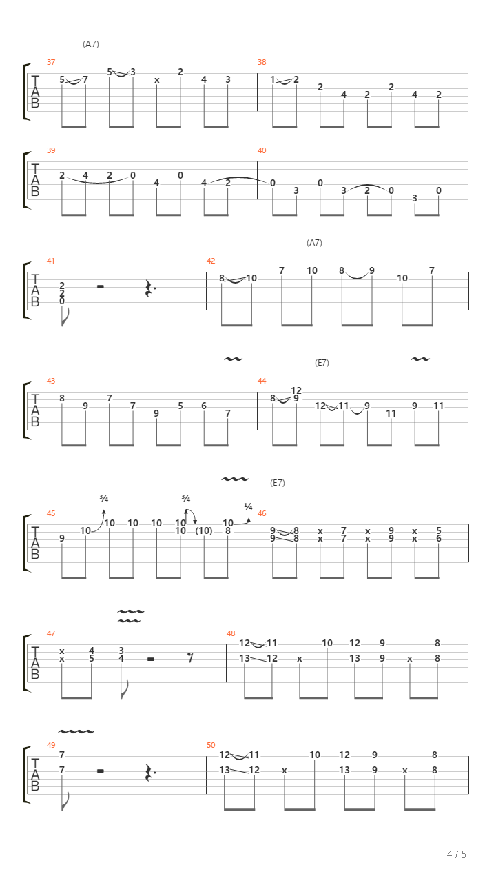 Blues Licks In A Minor And E Major吉他谱