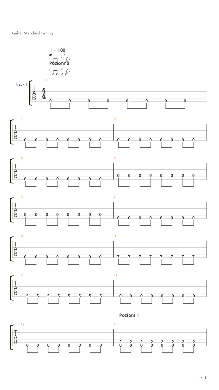 Blues Riff For Beginners - 6 Difficulty Levels吉他谱