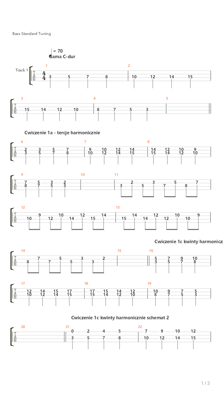 C Major Chord Progression Practice吉他谱