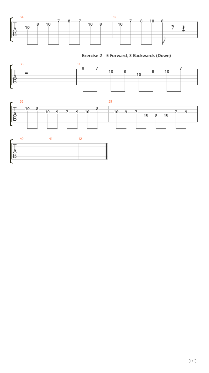 C Major Scale Exercises吉他谱