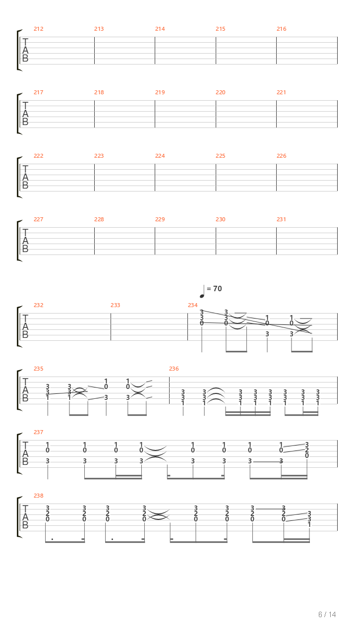 Different Solos吉他谱