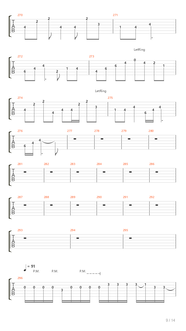 Different Solos吉他谱