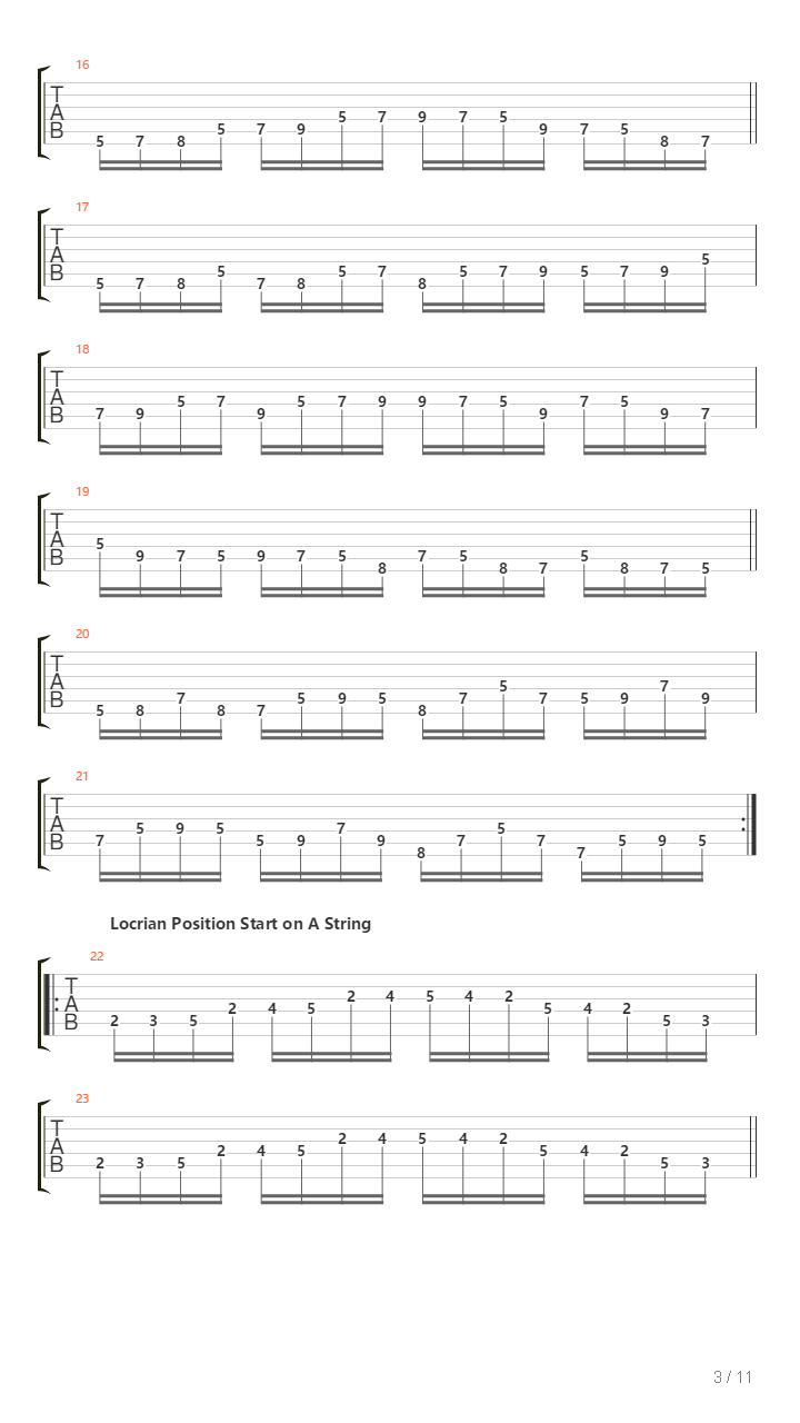 Dirk Edelhoff - 3 String Mode Combination吉他谱