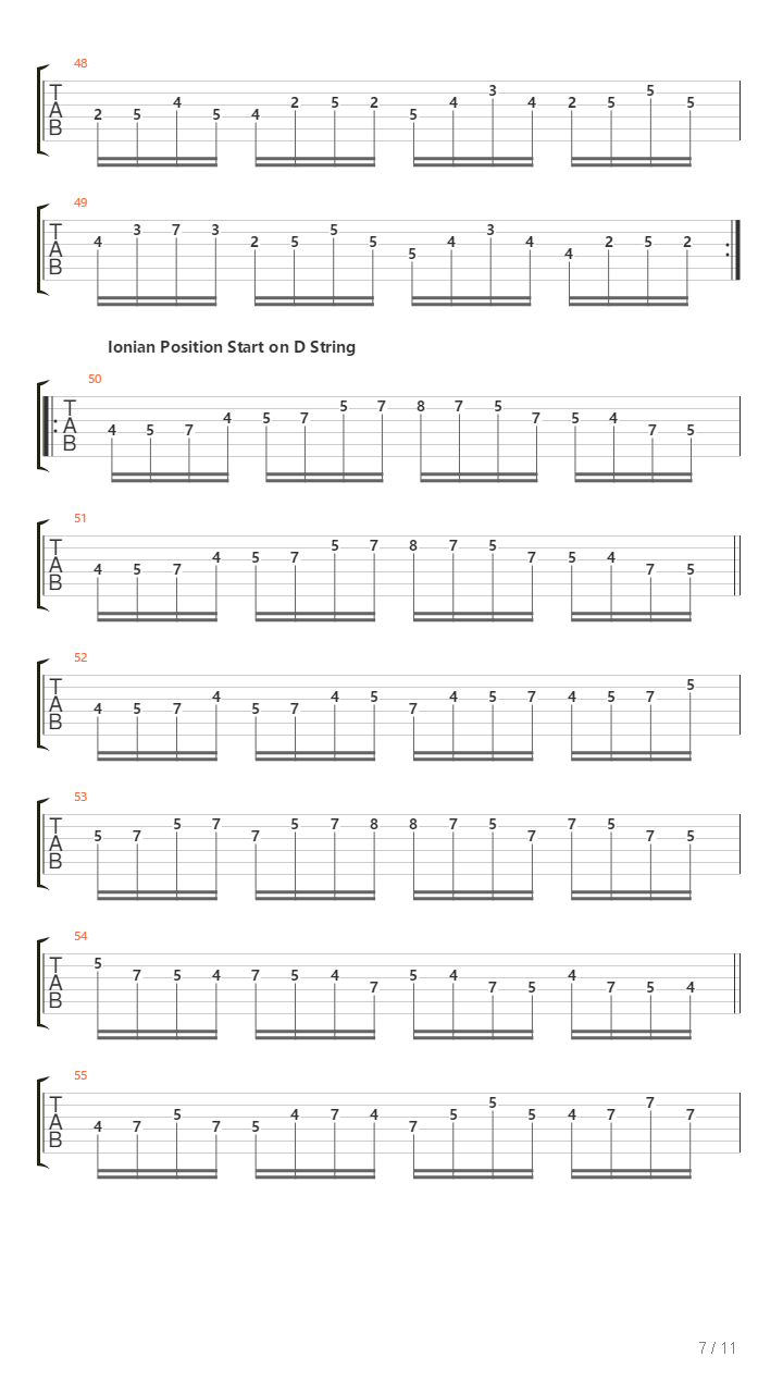 Dirk Edelhoff - 3 String Mode Combination吉他谱