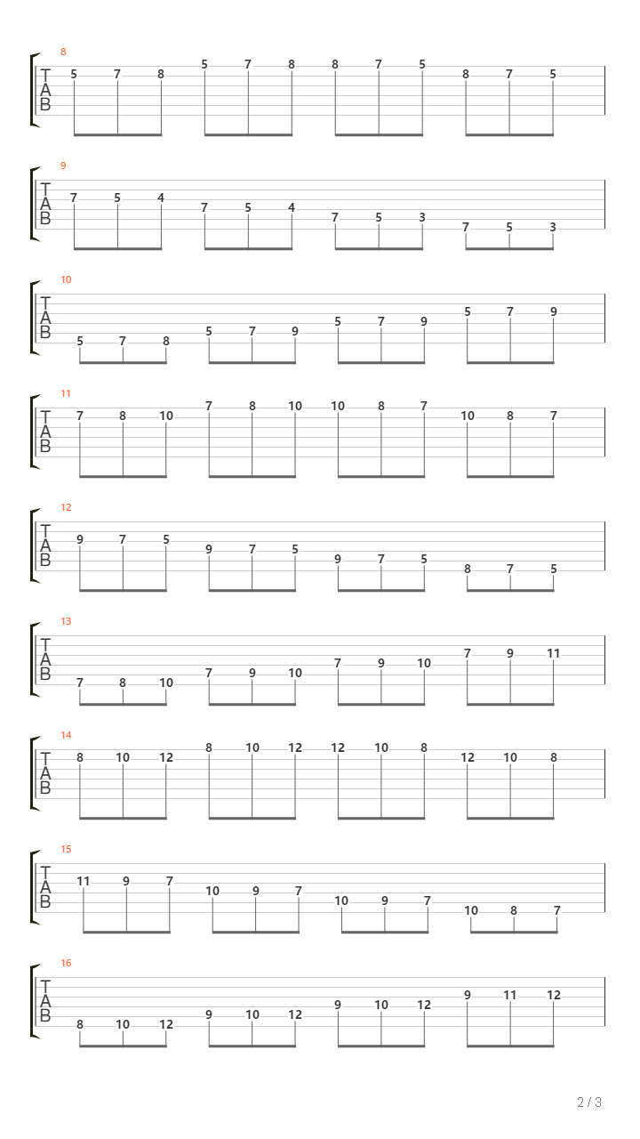 E Minor Modes吉他谱