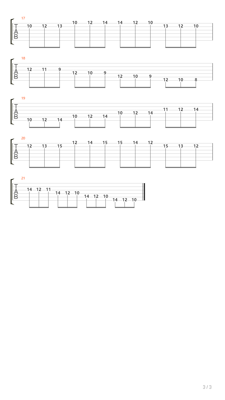 E Minor Modes吉他谱