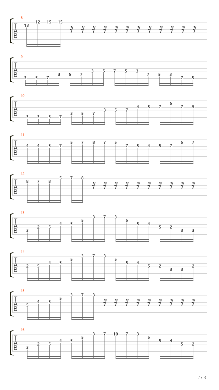 Hammer On Arpeggios吉他谱