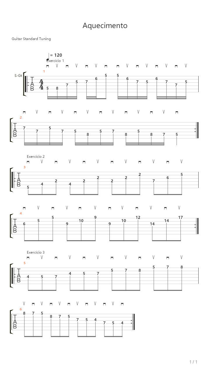 Junior Antoneli - Aquecimento吉他谱