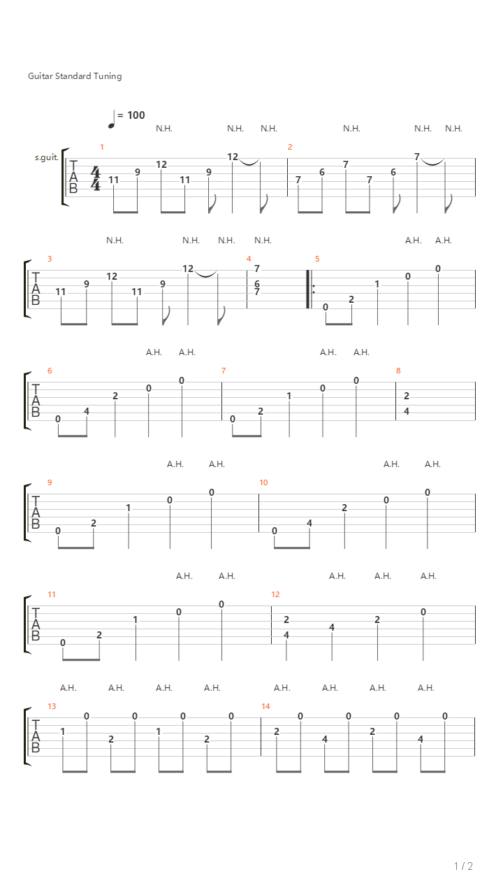 Musicradar -  Harmonics Lesson吉他谱