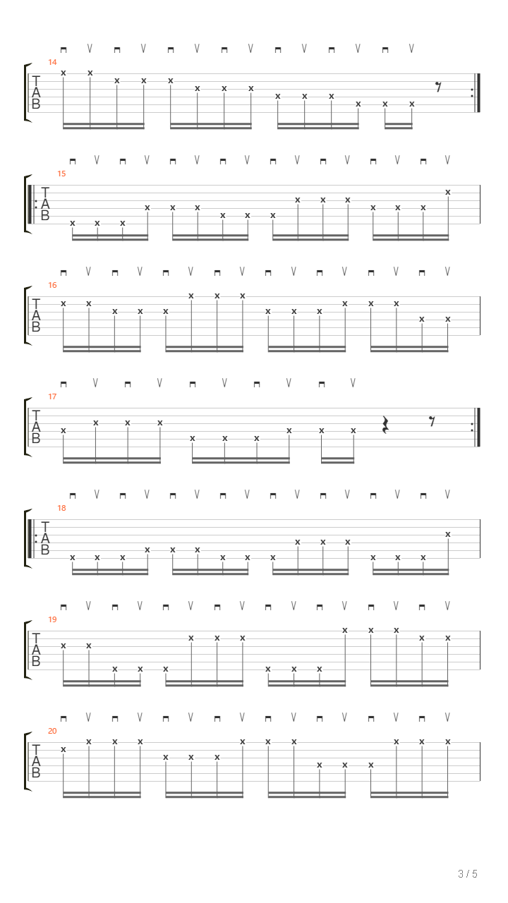 Picking Exercise - Picking Hand Only吉他谱