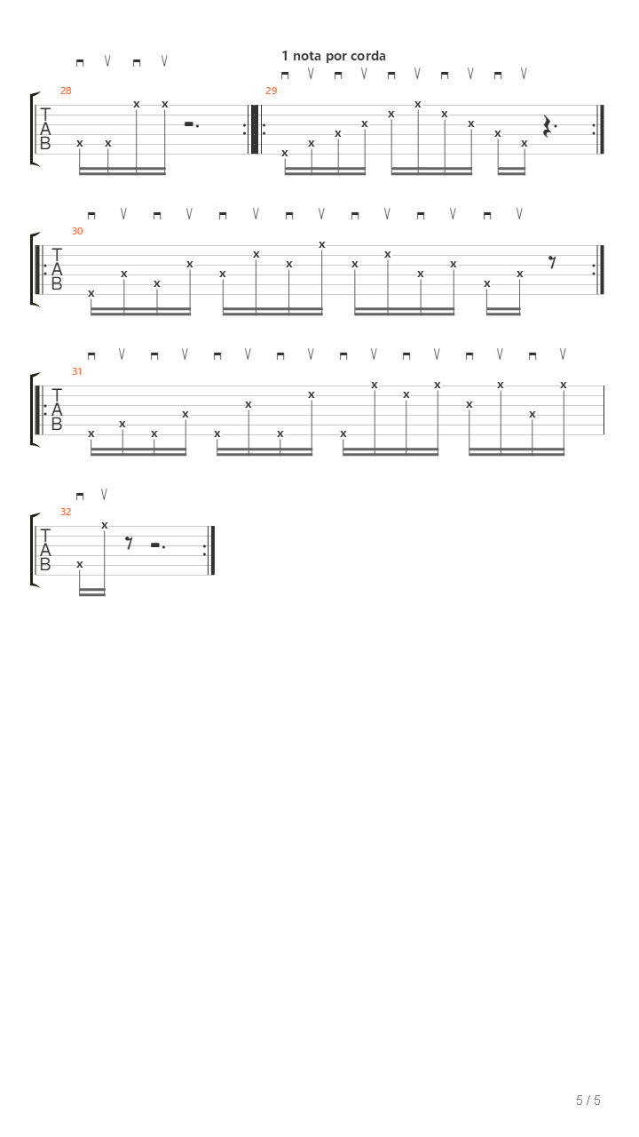 Picking Exercise - Picking Hand Only吉他谱