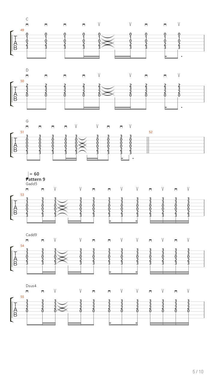 Strumming Pattern吉他谱