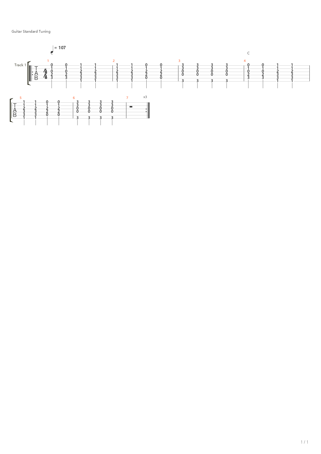 Sweep Picking Exercise吉他谱