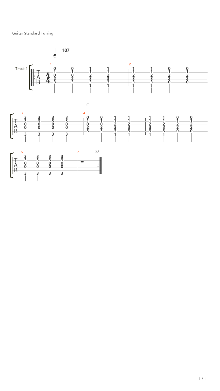 Sweep Picking Exercise吉他谱